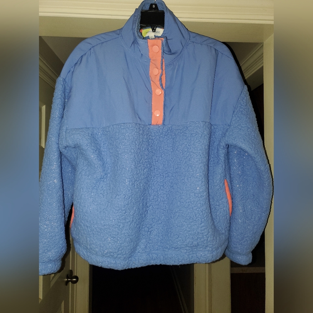 Hippie Rose Blue and Orange Hoodie